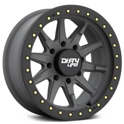 Category Dirty Life 9304 DT-2 Matte Gunmetal w/ Black Simulated Beadlock Ring image
