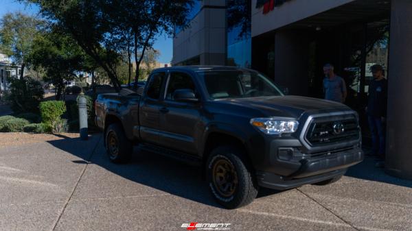 16 Inch KMC KM723 Trail In Matte Bronze on a 2021 Toyota Tacoma