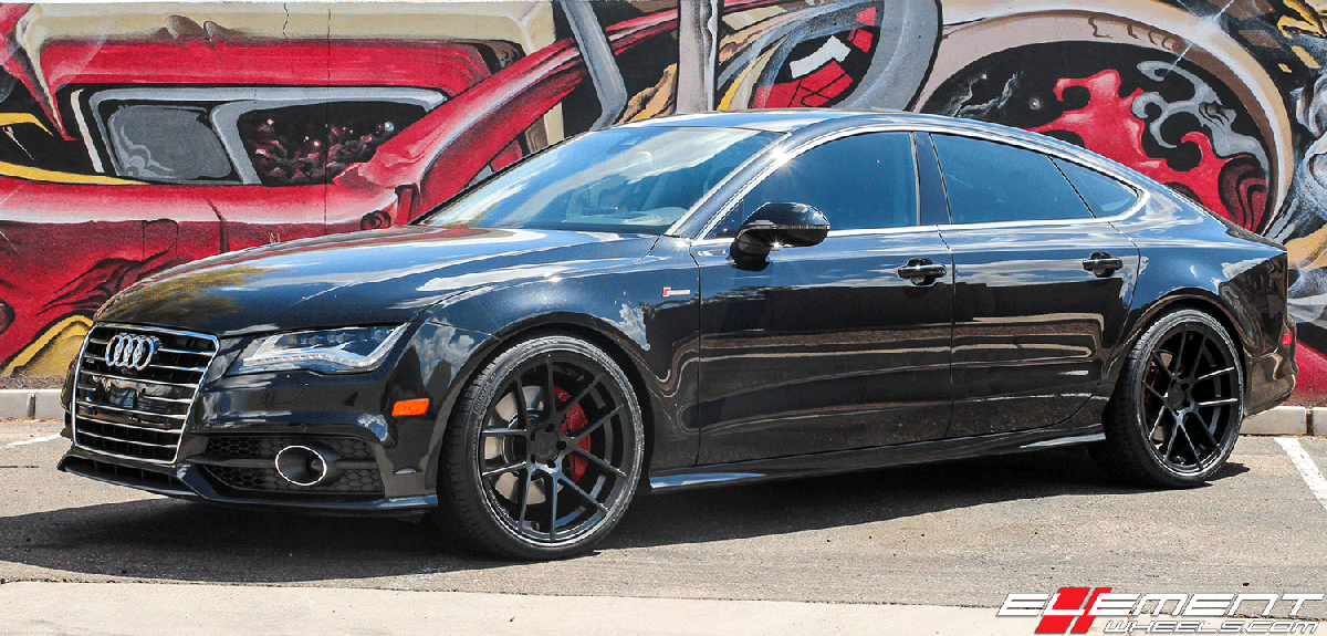 20 inch Avant Garde M510 Matte Black on 2013 Audi A7
