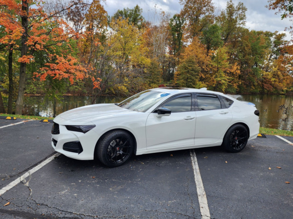 19 Inch Curva Concepts C42 in Gloss Black on a 2021 Acura TLX