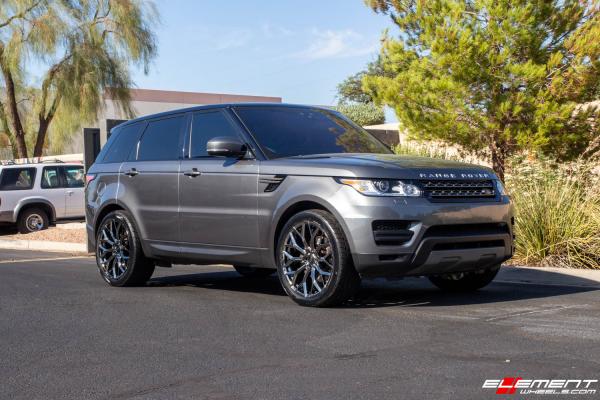 22 Inch Ace Alloy AFF03 in Black Chrome on a 2017 Land Rover Range Rover Sport Diesel
