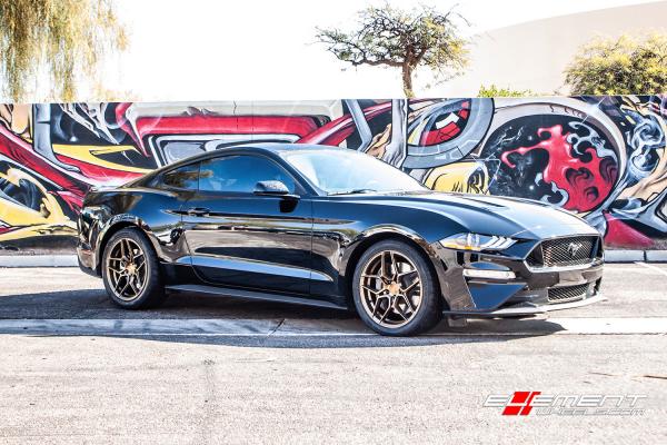 19 inch Rohana RFX11 Brushed Bronze on 2018 Ford Mustang GT w/ 4 piston Brakes