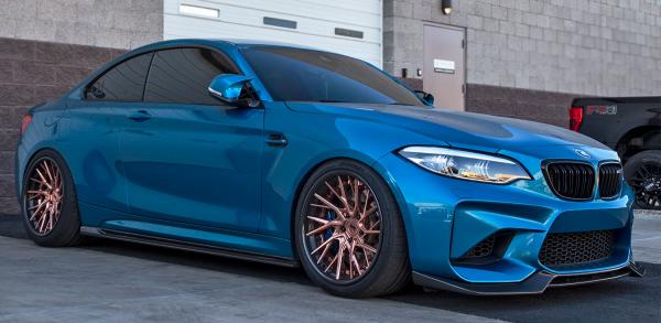 19 inch Staggered Variant Designer Collection DMN-3PC on a 2018 BMW M2 LCI