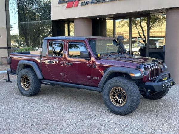 17 Inch KMC KM727 Wrath in Matte Bronze on a 2021 Jeep Gladiator Rubicon