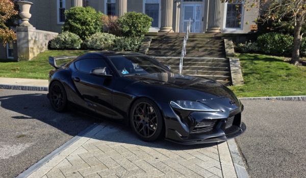 Staggered 19 inch MRR FS01 in Bronze on a 2021 Toyota Supra