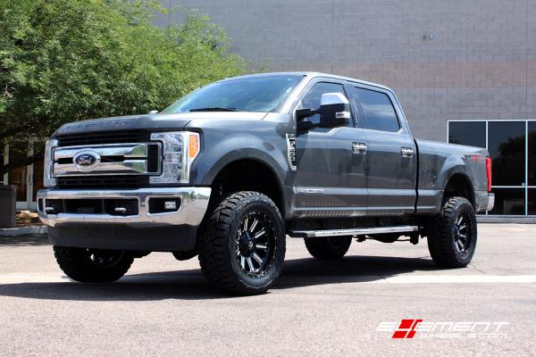 2017 Ford F250 Leveled with 20x10 Fuel Offroad Hardline Wheels