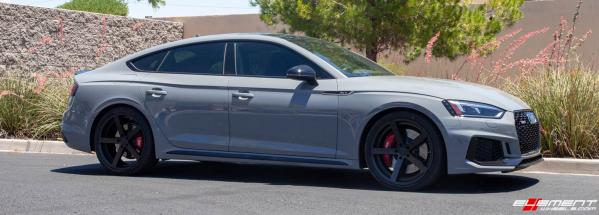 20 Inch Rohana RC22 In Matte Black on a 2019 Audi RS5