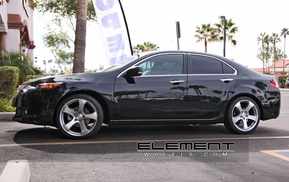 MRR HR2 Silver Machined Wheels on 2010 Acura TSX w/ Specs