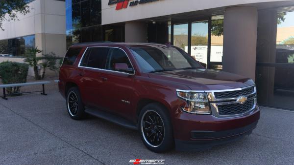 22 Inch Asanti Abl-29 in Gloss Black Milled W/ a Chrome Lip on a 2018 Chevrolet Tahoe