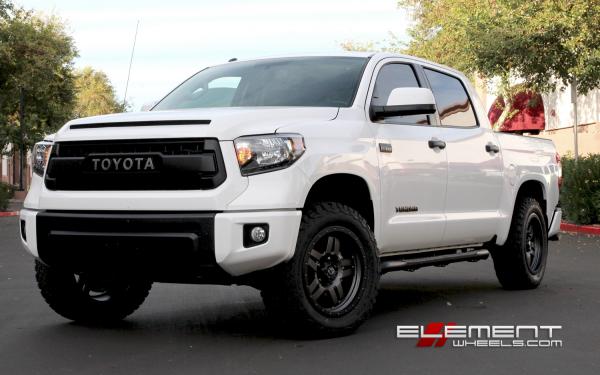 20x9 Fuel Off-Road Anza Matte Anthracite w/ Black Ring on 2015 Toyota Tundra TRD Pro w/ Specs