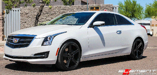 19 inch Verde V09 Satin Black  on 2019 Cadillac ATS Coupe RWD