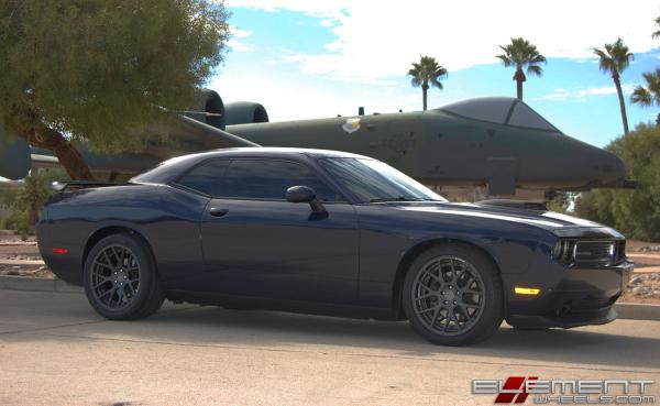 20 inch Staggered Stance VIP SC-8 Slate Grey on a 2013 Dodge Challenger w/ Specs