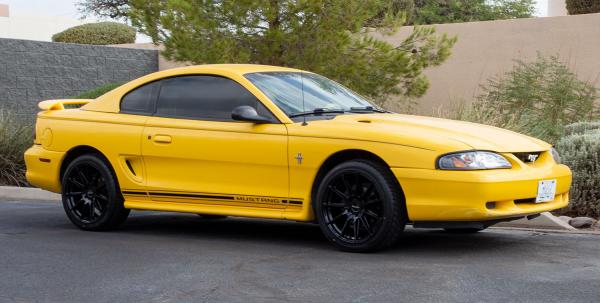 18 inch Ruff RS2 Gloss Black on a 1998 Ford Mustang V6