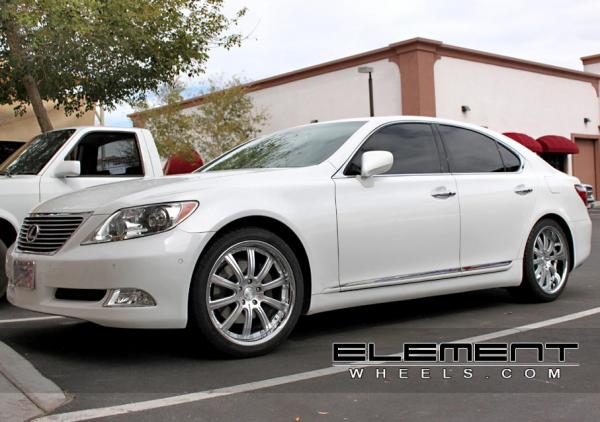 20" Staggered Concept One RS10 Silver/Machined on 08 Lexus LS460 w/ Specs