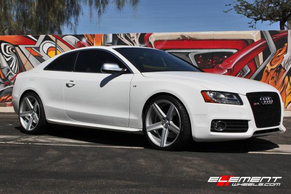 20 Inch Varro VD05 Matte Silver Brushed Wheels on 2012 Audi S5 w/ Specs