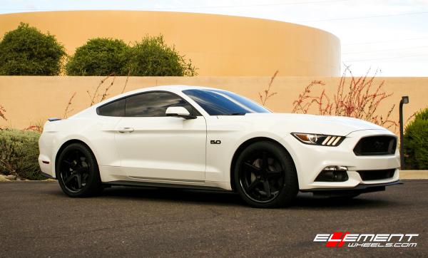 20 inch Ferrada FR3 Matte Black w/ Gloss Black Lip on 2017 Ford Mustang w/ 6 Piston Brakes