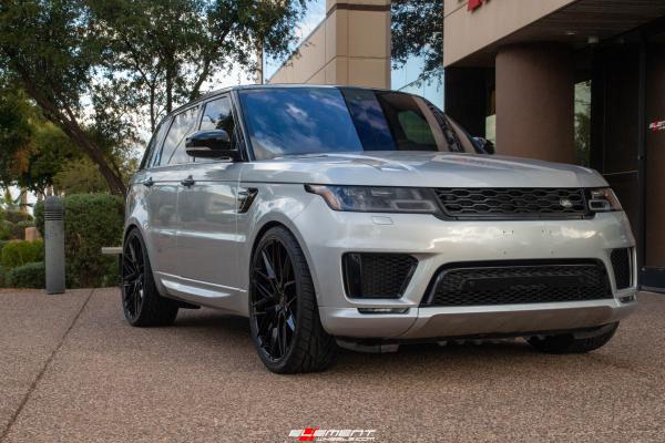 24 Inch Niche Gamma in Gloss Black on a 2019 Land Rover Range Rover Sport V8 Supercharged