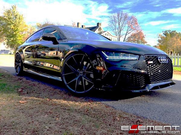 22x10.5 Niche Misano Anthracite M116 on a 2016 Audi RS7 w/ Specs