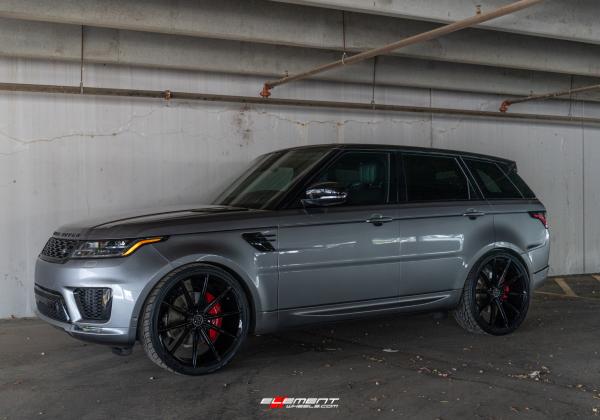 24 inch Blaque Diamond BD-11 Gloss Black on a 2020 Land Rover Range Rover Sport HSE V8 Supercharged