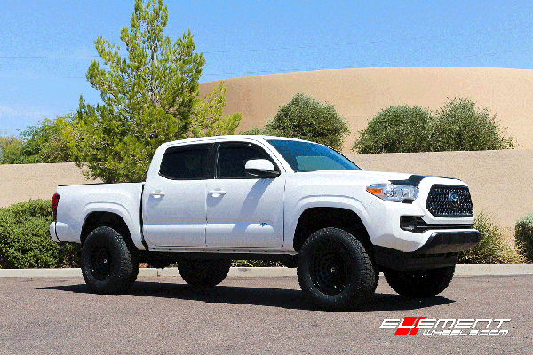 17 inch Fuel-Offroad Zephyr Matte Black D633 on 2019 Toyota Tacoma 4wd 3" lift
