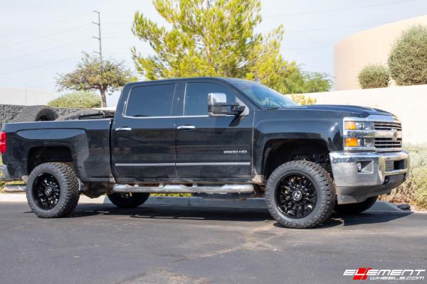 20 Inch Hostile H114 Fury Asphalt on a 2018 Chevrolet Silverado 2500