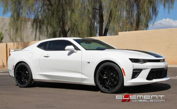 20x9 and 20x10 Gloss Black MRR 228 on 2016 Chevy Camaro SS w/ Specs
