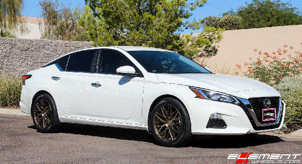 18 inch F1R F103 Brushed Bronze on 2019 Nissan Altima S